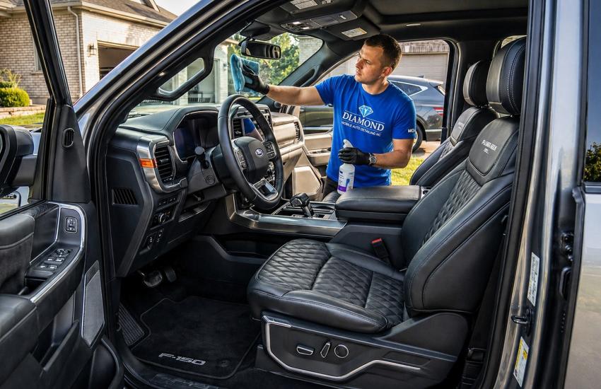  diamond mobile auto detailing nc services interior detail trucks