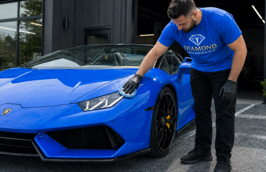  headlight polishing add on diamond mobile detailing