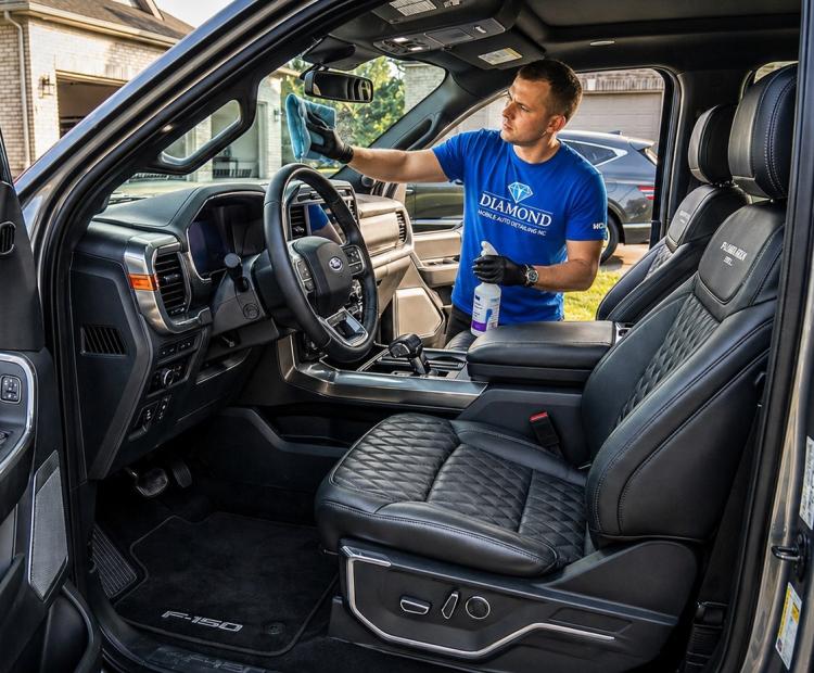  diamond mobile auto detailing nc services interior detail trucks